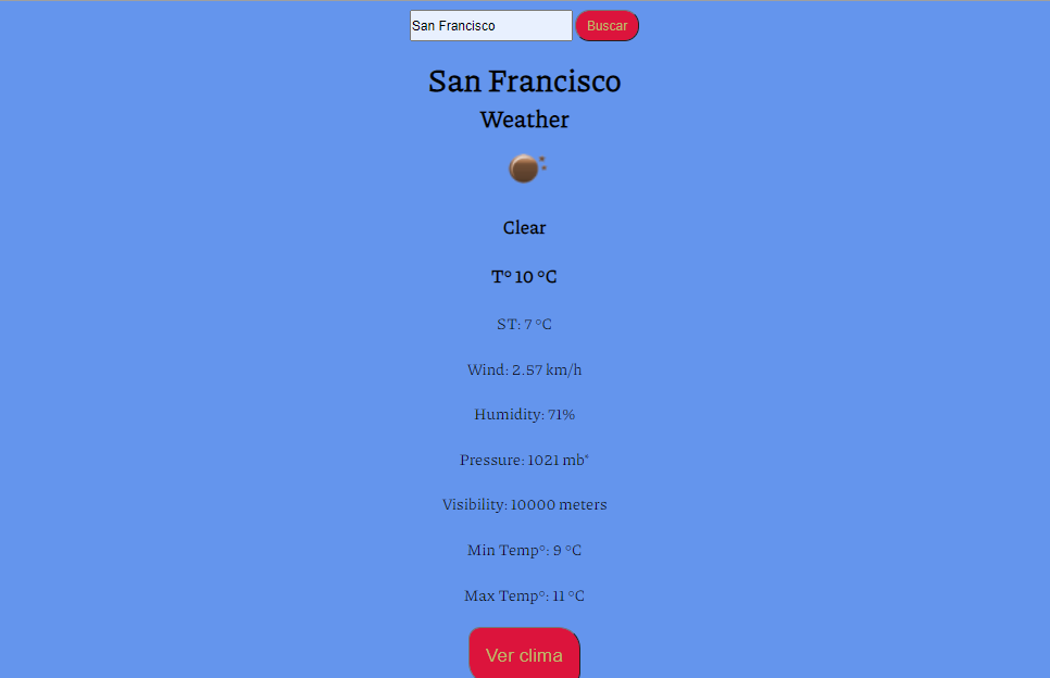 simple app del clima